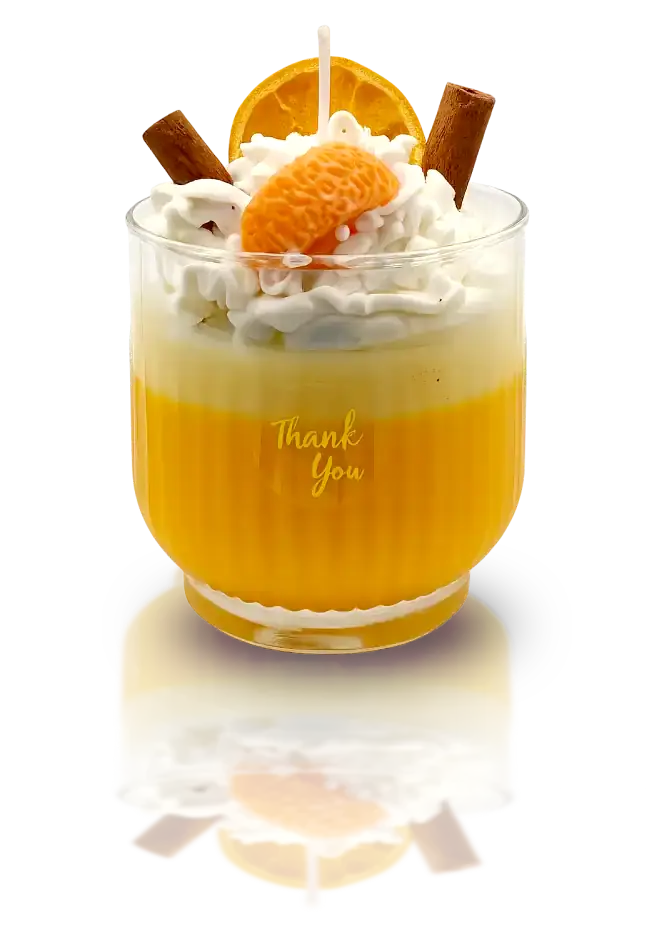 orange coffee-candles